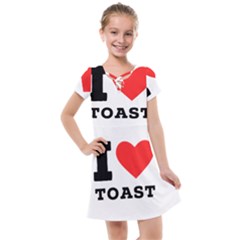 I Love Toast Kids  Cross Web Dress by ilovewhateva