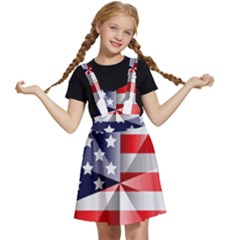 United States Of America Flag Of The United States Independence Day Kids  Apron Dress by danenraven