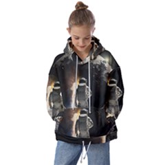 Astronaut Space Walk Kids  Oversized Hoodie by danenraven