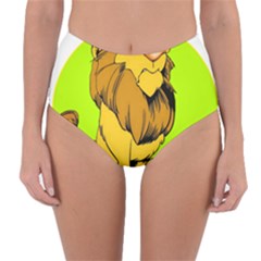 Lion Cartoon Parody Reversible High-waist Bikini Bottoms by danenraven