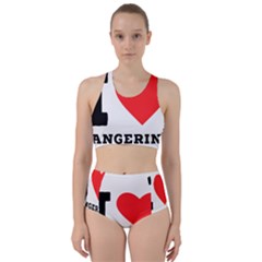 I Love Tangerine Racer Back Bikini Set by ilovewhateva