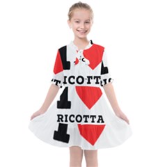 I Love Ricotta Kids  All Frills Chiffon Dress by ilovewhateva