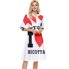 I Love Ricotta Classy Knee Length Dress by ilovewhateva