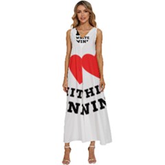 I Love White Wine V-neck Sleeveless Loose Fit Overalls by ilovewhateva