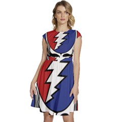 Grateful Dead Cap Sleeve High Waist Dress by Mog4mog4