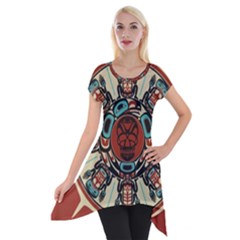 Grateful Dead Pacific Northwest Short Sleeve Side Drop Tunic by Mog4mog4