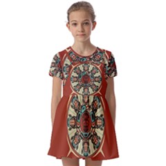 Grateful Dead Pacific Northwest Kids  Short Sleeve Pinafore Style Dress by Mog4mog4