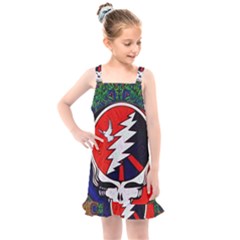 Grateful Dead Pattern Kids  Overall Dress by Mog4mog4