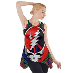 Grateful Dead Pattern Side Drop Tank Tunic by Mog4mog4