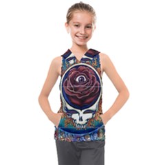 Grateful Dead Ahead Of Their Time Kids  Sleeveless Hoodie by Mog4mog4