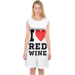 I Love Red Wine Capsleeve Midi Dress by ilovewhateva