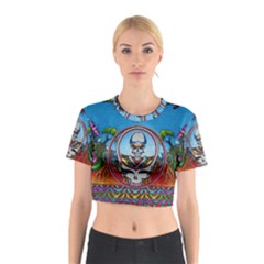 Grateful Dead Wallpapers Cotton Crop Top by Mog4mog4