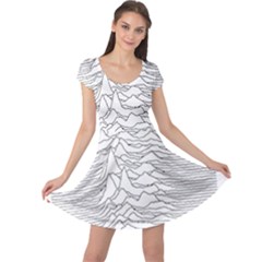 Joy Division Unknown Pleasures Post Punk Cap Sleeve Dress by Mog4mog4