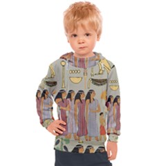 Egyptian Paper Women Child Owl Kids  Hooded Pullover by Mog4mog4