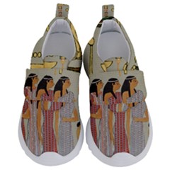 Egyptian Paper Women Child Owl Kids  Velcro No Lace Shoes by Mog4mog4