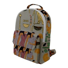 Egyptian Paper Women Child Owl Flap Pocket Backpack (large) by Mog4mog4