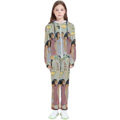 Egyptian Paper Women Child Owl Kids  Tracksuit by Mog4mog4