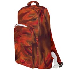 Fire Lion Flames Light Mystical Dangerous Wild Double Compartment Backpack by Mog4mog4