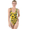 Lion Head Africa Rasta High Leg Strappy Swimsuit View1