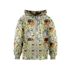 My Neighbor Totoro Pattern Kids  Zipper Hoodie by Mog4mog4