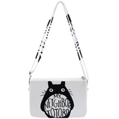 My Neighbor Totoro Black And White Double Gusset Crossbody Bag by Mog4mog4