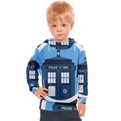 Doctor Who Tardis Kids  Hooded Pullover by Mog4mog4