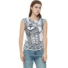 Bad Wolf Tardis Art Drawing Doctor Who Women s Raglan Cap Sleeve Tee by Mog4mog4