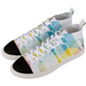 Silhouette Cityscape Building Icon Color City Men s Mid-Top Canvas Sneakers View2