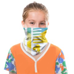 Silhouette Cityscape Building Icon Color City Face Covering Bandana (kids) by Mog4mog4