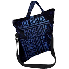 Doctor Who Tardis Fold Over Handle Tote Bag by Mog4mog4