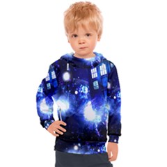 Tardis Background Space Kids  Hooded Pullover by Mog4mog4