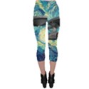 Star Starship The Starry Night Van Gogh Capri Leggings  View2