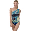 Star Starship The Starry Night Van Gogh To One Side Swimsuit View1