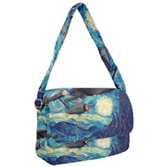 Star Starship The Starry Night Van Gogh Courier Bag by Mog4mog4