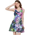 Cartoon Parody Time Travel Ultra Pattern Inside Out Racerback Dress View1