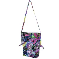 Cartoon Parody Time Travel Ultra Pattern Folding Shoulder Bag by Mog4mog4