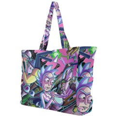 Cartoon Parody Time Travel Ultra Pattern Simple Shoulder Bag by Mog4mog4