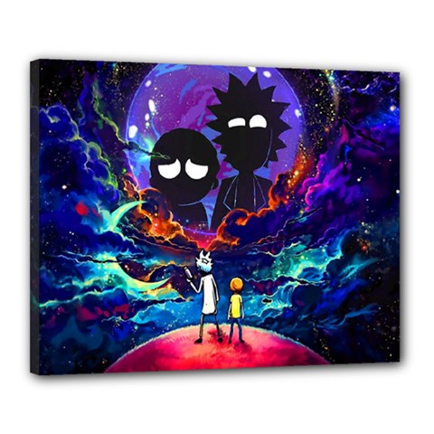 Cartoon Parody In Outer Space Canvas 20  X 16  (stretched) by Mog4mog4