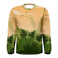 Forest Images Vector Men s Long Sleeve Tee by Mog4mog4