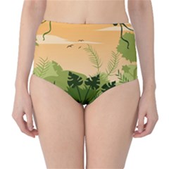 Forest Images Vector Classic High-waist Bikini Bottoms by Mog4mog4