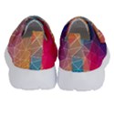 Multicolored Geometric Origami Idea Pattern Kids  Velcro No Lace Shoes View4