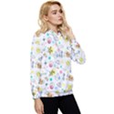 Summer Pattern Colorful Drawing Doodle Women s Lightweight Drawstring Hoodie View3