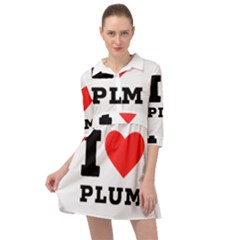 I Love Plum Mini Skater Shirt Dress by ilovewhateva