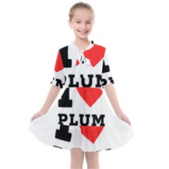 I Love Plum Kids  All Frills Chiffon Dress by ilovewhateva