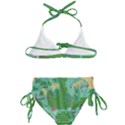 Green Retro Games Pattern Kids  Classic Bikini Set View2