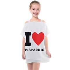 I Love Pistachio Kids  One Piece Chiffon Dress by ilovewhateva