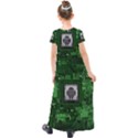 Technology Computer Chip Electronics Industry Circuit Board Kids  Short Sleeve Maxi Dress View2