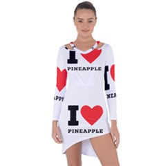 I Love Pineapple Asymmetric Cut-out Shift Dress by ilovewhateva