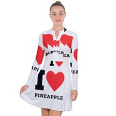 I Love Pineapple Long Sleeve Panel Dress by ilovewhateva