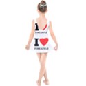 I love pineapple Kids  Skater Dress Swimsuit View2